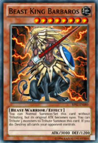 Beast King Barbaros - BP02-EN080 Rare 1st Edition