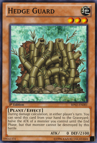 Hedge Guard - BP02-EN081 Mosaic Rare 1st Edition