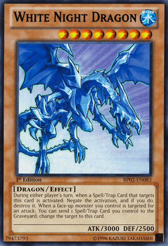 White Night Dragon - BP02-EN083 Rare 1st Edition
