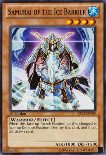 Samurai of the Ice Barrier - BP02-EN088 Common 1st Edition