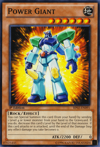Power Giant - BP02-EN091 Mosaic Rare 1st Edition