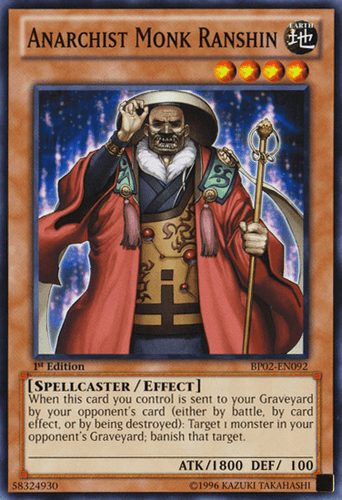 Anarchist Monk Ranshin - BP02-EN092 Common 1st Edition