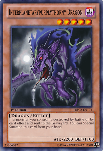 Interplanetarypurplythorny Dragon - BP02-EN104 Common 1st Edition