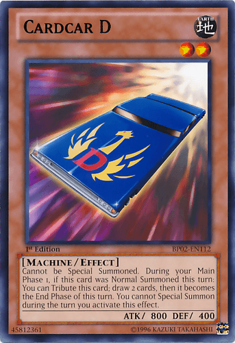 Cardcar D - BP02-EN112 Rare 1st Edition