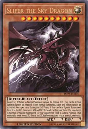 Slifer the Sky Dragon - BP02-EN127 Mosaic Rare 1st Edition