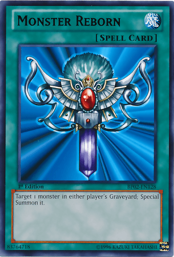 Monster Reborn - BP02-EN128 Mosaic Rare 1st Edition