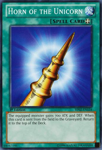 Horn of the Unicorn - BP02-EN134 Mosaic Rare 1st Edition