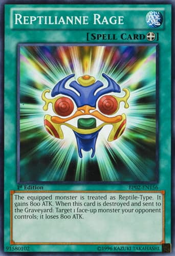Reptilianne Rage - BP02-EN156 Common 1st Edition