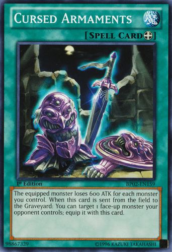 Cursed Armaments - BP02-EN159 Common 1st Edition