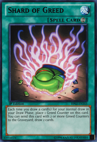 Shard of Greed - BP02-EN165 Mosaic Rare Unlimited