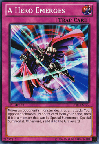 A Hero Emerges - BP02-EN179 Common 1st Edition