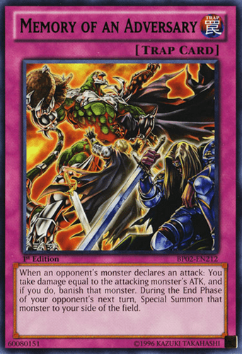Memory of an Adversary - BP02-EN212 Rare 1st Edition
