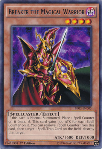 Breaker the Magical Warrior - BP03-EN005 Shatterfoil Rare 1st Edition