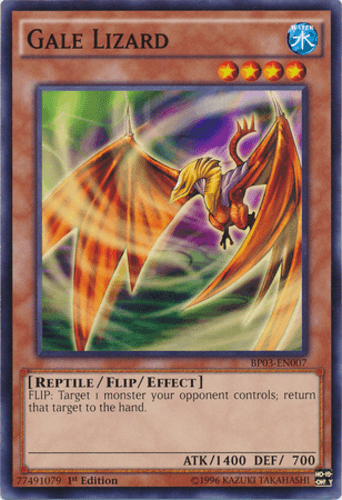 Gale Lizard - BP03-EN007 Shatterfoil Rare 1st Edition