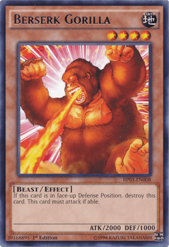 Berserk Gorilla - BP03-EN008 Rare 1st Edition