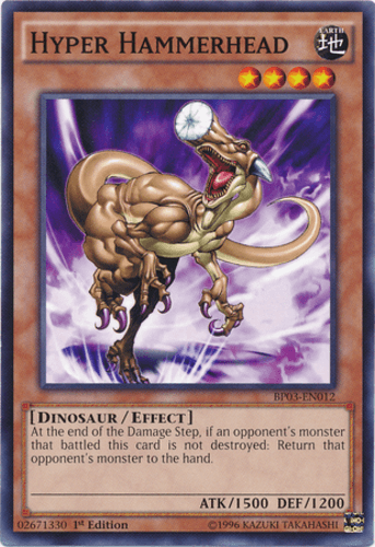 Hyper Hammerhead - BP03-EN012 Shatterfoil Rare 1st Edition