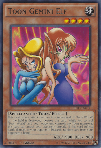 Toon Gemini Elf - BP03-EN014 Rare 1st Edition