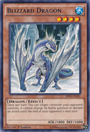 Blizzard Dragon - BP03-EN031 Rare 1st Edition