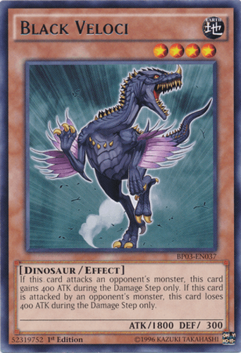 Black Veloci - BP03-EN037 Rare 1st Edition