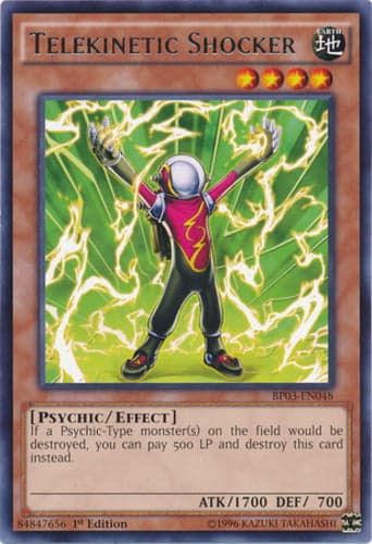 Telekinetic Shocker - BP03-EN048 Shatterfoil Rare 1st Edition