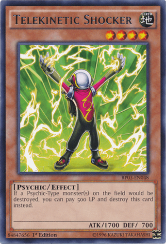 Telekinetic Shocker - BP03-EN048 Rare 1st Edition