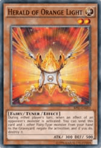 Herald of Orange Light - BP03-EN050 Shatterfoil Rare 1st Edition