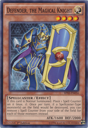 Defender, the Magical Knight - BP03-EN054 Shatterfoil Rare 1st Edition