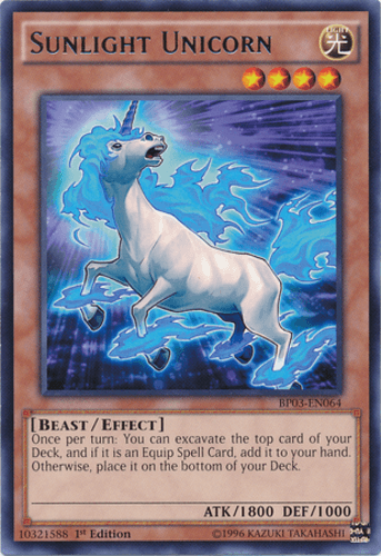 Sunlight Unicorn - BP03-EN064 Shatterfoil Rare 1st Edition