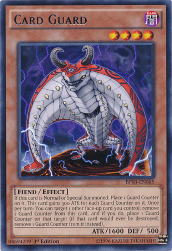 Card Guard - BP03-EN065 Shatterfoil Rare 1st Edition