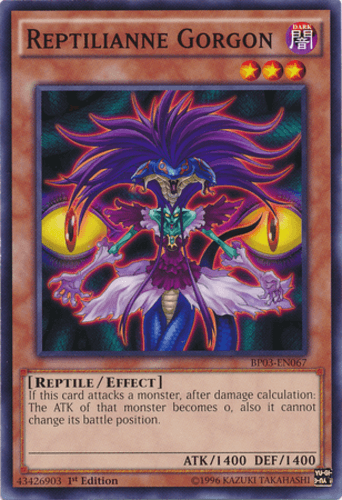 Reptilianne Gorgon - BP03-EN067 Common 1st Edition
