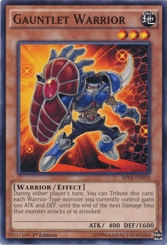 Gauntlet Warrior - BP03-EN070 Shatterfoil Rare 1st Edition
