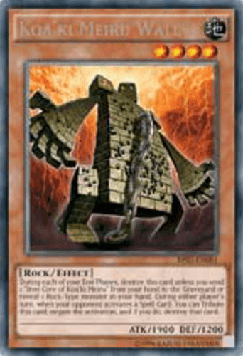 Koa'ki Meiru Wall - BP03-EN081 Rare 1st Edition