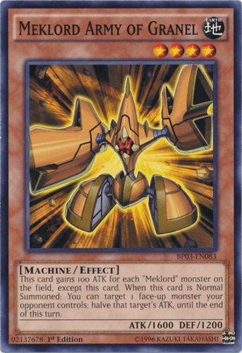 Meklord Army of Granel - BP03-EN083 Shatterfoil Rare 1st Edition