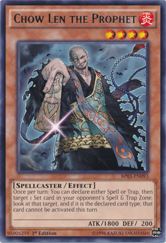 Chow Len the Prophet - BP03-EN093 Shatterfoil Rare 1st Edition