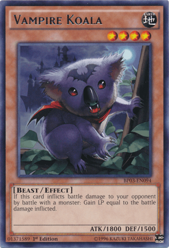 Vampiric Koala - BP03-EN094 Shatterfoil Rare 1st Edition