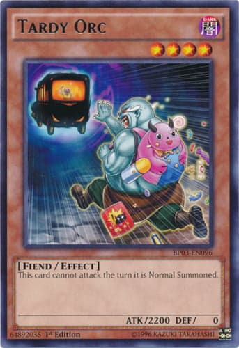Tardy Orc - BP03-EN096 Shatterfoil Rare 1st Edition