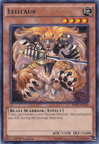 Leotaur - BP03-EN102 Shatterfoil Rare 1st Edition