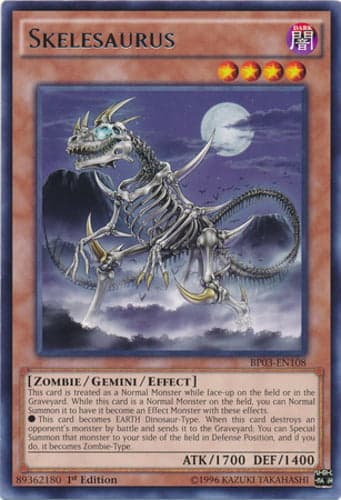 Skelesaurus - BP03-EN108 Shatterfoil Rare 1st Edition