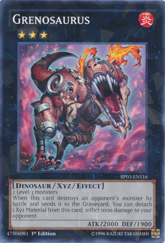 Grenosaurus - BP03-EN116 Shatterfoil Rare 1st Edition