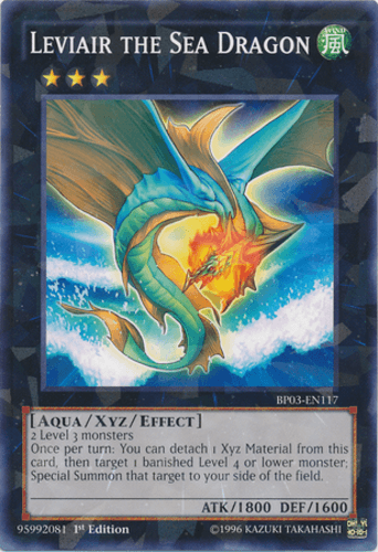 Leviair the Sea Dragon - BP03-EN117 Shatterfoil Rare 1st Edition