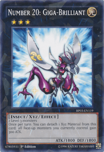 Number 20: Giga-Brilliant - BP03-EN119 Shatterfoil Rare 1st Edition