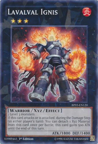 Lavalval Ignis - BP03-EN120 Shatterfoil Rare 1st Edition