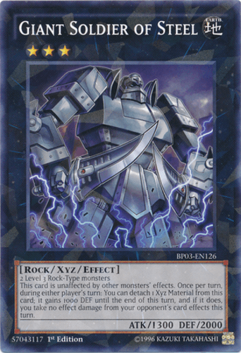 Giant Soldier of Steel - BP03-EN126 Shatterfoil Rare 1st Edition