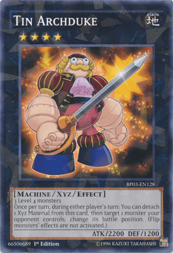 Tin Archduke - BP03-EN128 Shatterfoil Rare 1st Edition