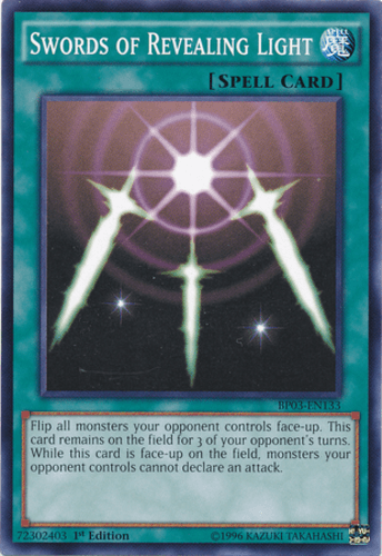 Swords of Revealing Light - BP03-EN133 Shatterfoil Rare 1st Edition
