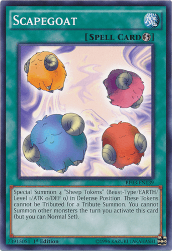 Scapegoat - BP03-EN139 Shatterfoil Rare 1st Edition