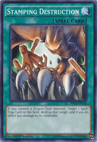 Stamping Destruction - BP03-EN142 Shatterfoil Rare 1st Edition