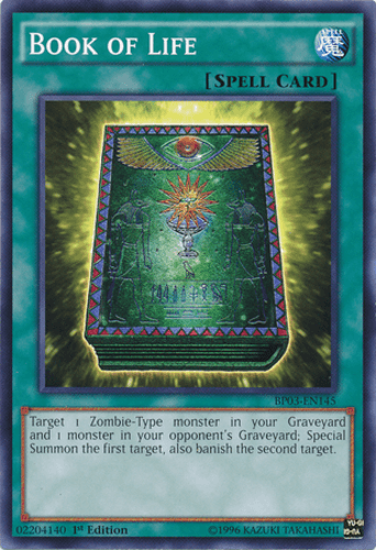 Book of Life - BP03-EN145 Shatterfoil Rare 1st Edition