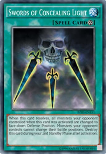 Swords of Concealing Light - BP03-EN151 Shatterfoil Rare 1st Edition