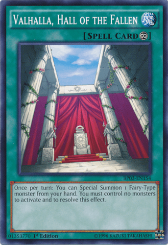 Valhalla, Hall of the Fallen - BP03-EN154 Common 1st Edition